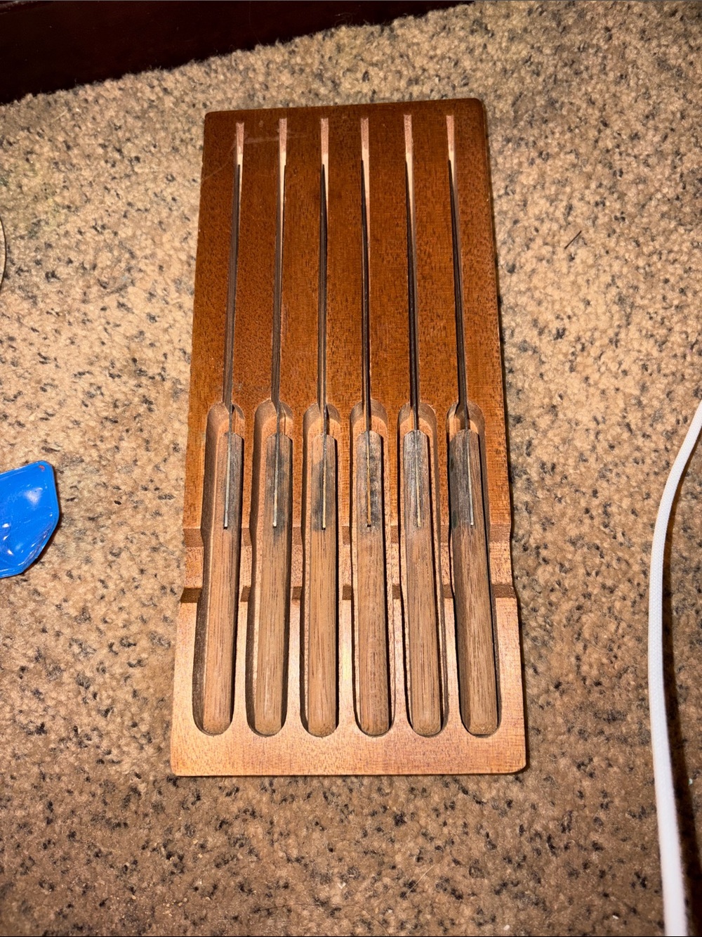 Wooden knives set